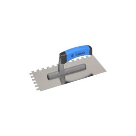   Rozsdamentes simító, 130x270 mm, poliamid 2K nyél G-1, fogazás 4x4 mm, KUBALA