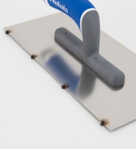 Rozsdamentes acél simító 130x270mm szigeteléshez, távtartókkal, 3K fogantyú, MASTER LINE, KUBALA