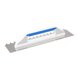   Rozsdamentes simító, 130x480 mm 3K nyél G-21, félköríves fogazású, MASTER LINE, KUBALA