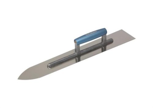 Rozsdamentes aljzat simító, 90x500 mm, lakkozott bükkfa markolat, KUBALA