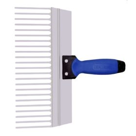   Fésűs spatula (simító spatula)/vakolatfésű 290 mm KUBALA