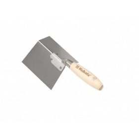 Rozsdamentes simító külső sarokhoz, 97x120 mm, viaszolt bükkfa nyél, KUBALA   Rozsdamentes simító külső sarokhoz, 97x120 mm, viaszolt bükkfa nyél, KUBALA