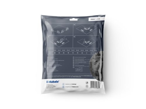 SMART LEVEL fugázó klipsz, 1,5 mm, 500 db/csomag, KUBALA