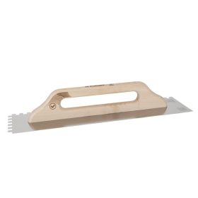   Rozsdamentes simító, 130x480 mm, fogazás 6x6 mm, WOOD LINE, KUBALA